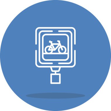Bisiklet Geçidi Web simgesi vektör çizimi