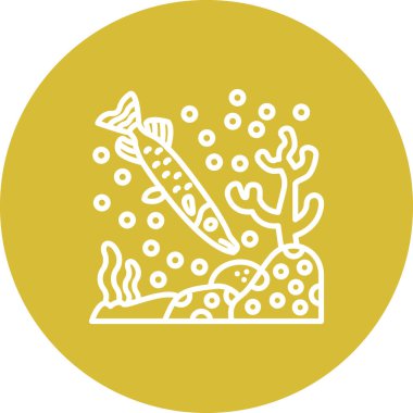 Kuzey Pike simge vektör illüstrasyon tasarımı