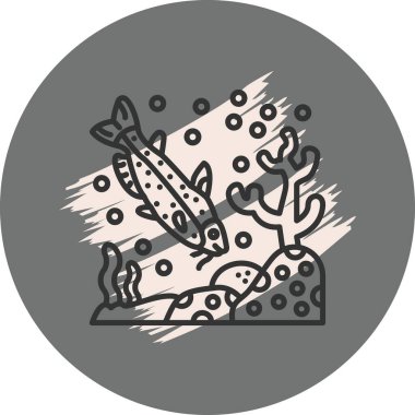 Catfish web simgesi vektör illüstrasyonu