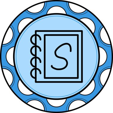 Küçük harf S web simgesi vektör illüstrasyonu