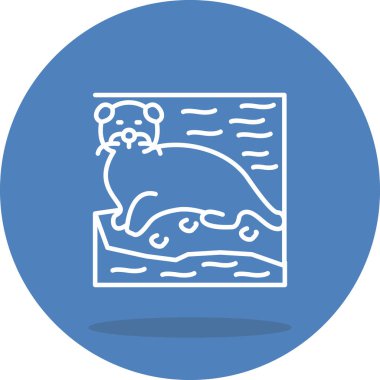 Susamuru simgesi vektör çizimi