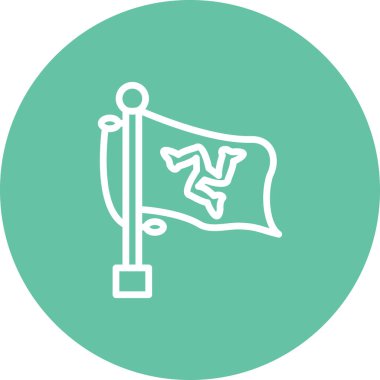 Erkek Yüksek Kaliteli Özel Vektör Tasarımı Bayrak Adası