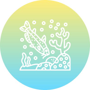 Catfish web simgesi vektör illüstrasyonu