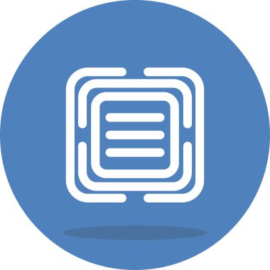 Menü Asgari Düz Vektör İllüstrasyonu