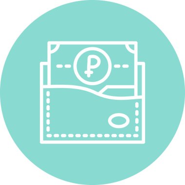 Wallet icon, vector illustration simple design