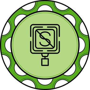 Ayakta Duran Eşsiz Soyut Damgalama Grafik Şekli Yok