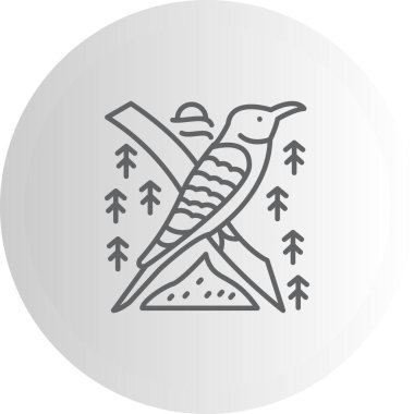 Avrupa Arı yiyici ikon vektör çizimi tasarımı