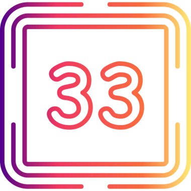 33 Web simgesi vektör illüstrasyonu