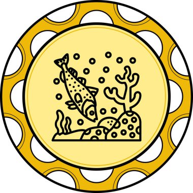 Cod Satır Simgesi, Vektör İllüstrasyonu