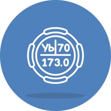 Ytterbium Kimyasal Element Basit Simge, Vektör