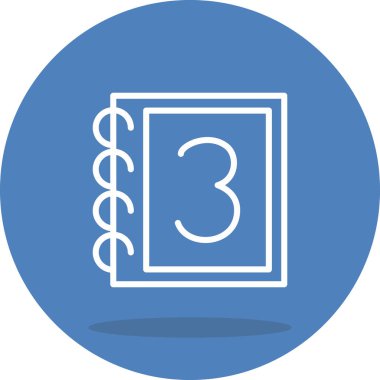 3 numaralı web simgesi vektör illüstrasyonu