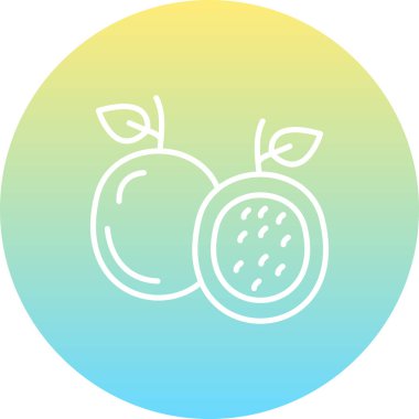 Tutku Meyvesi Belirgin Profesyonel Yaratıcı Grafik Elementi