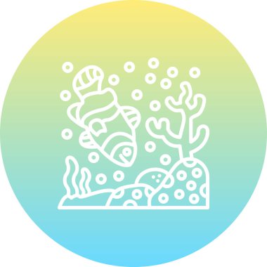 Palyaço Balığı Çağdaş Yaratıcı Sanat Düzenlemesi