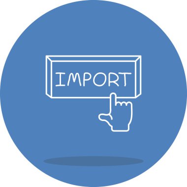 Parmak Tıklatma Tuşu Entellektüel Temiz Ürün Grafiksel Şeklini İçeri Aktar