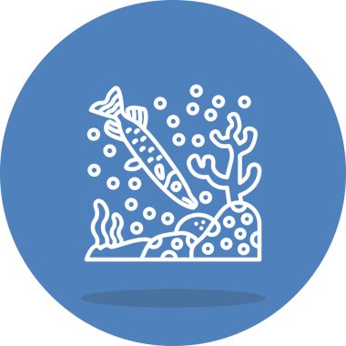 Kuzey Pike simge vektör illüstrasyon tasarımı