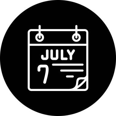 7 Temmuz Belirgin Asgari Markalaştırma Vektör Varlığı