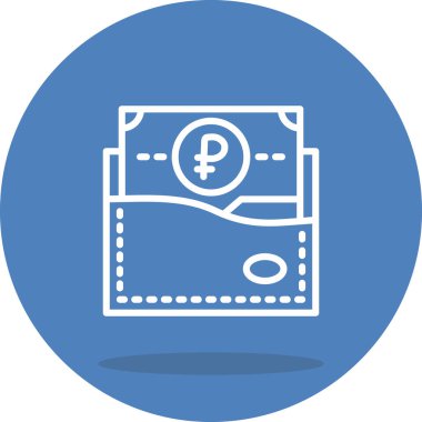 Wallet icon, vector illustration simple design