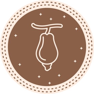 Kaju Elması Kalın Eşsiz Web Grafik İllüstrasyonu