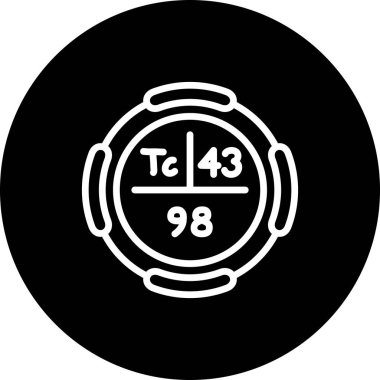 Teknik sembol, periyodik tablonun kimyasal elementi, vektör simgesi