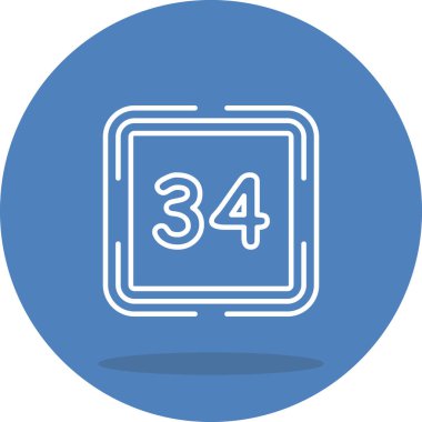 34 Web simgesi vektör illüstrasyonu