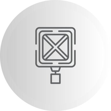 Yol Kapalı Ağ ikonu vektör illüstrasyonu