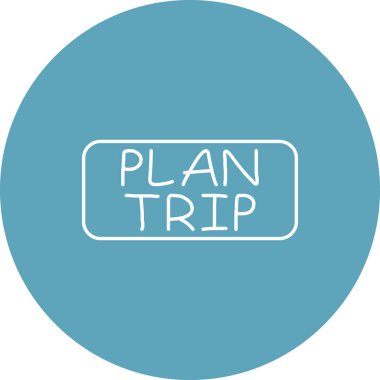 Trip Web simgesi vektör çizimi planı