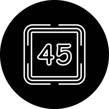 Kırk beş web simgesi vektör illüstrasyonu