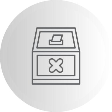 Oy kullanma hakkı olan basit bir oy sandığı