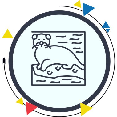 Susamuru simgesi vektör çizimi