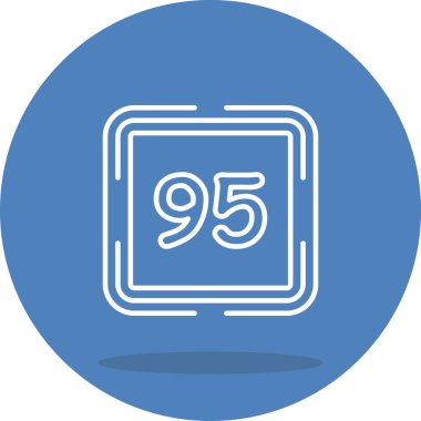 Doksan beş web simgesi vektör illüstrasyonu