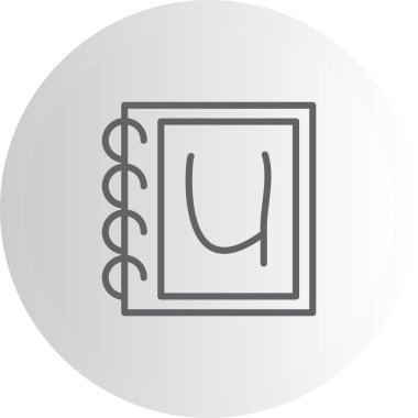 Küçük Harf U web simgesi vektör illüstrasyonu