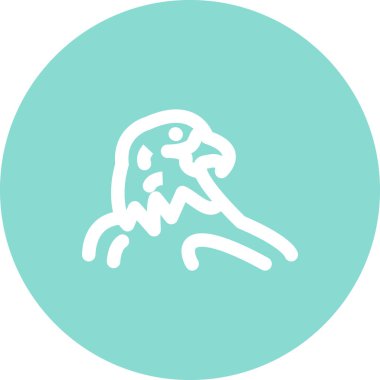 Kartal simgesi vektör illüstrasyon tasarımı