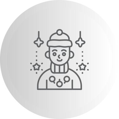 erkek avatar simgesi, vektör illüstrasyonu basit tasarım