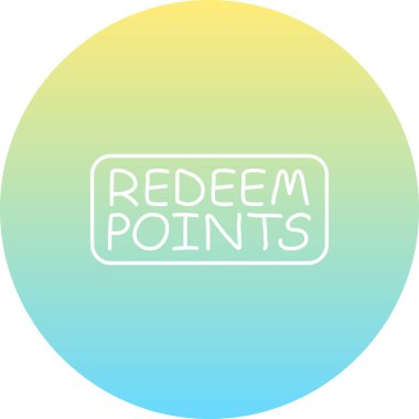 Redeem Point web simgesi vektör illüstrasyonuName