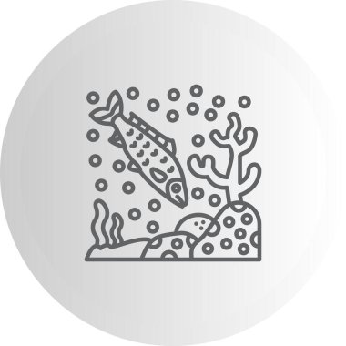 Genel Sazan Ağı simgesi, vektör illüstrasyonu