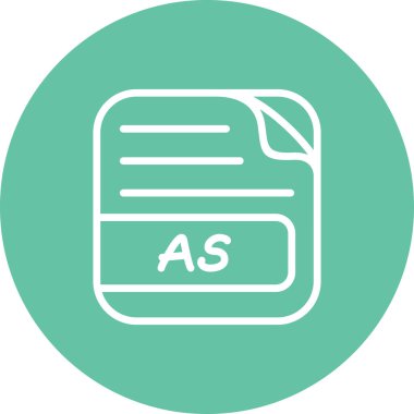 AS Dosya Yaratıcı Modern Düz Vektör Tasarımı