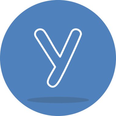 Küçük harf Y Yüksek Kaliteli Modern Vektör Elementi
