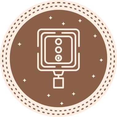 Sola Dön Sinyal Yaratıcı Yüksek Çözünürlüklü Grafik Elementi