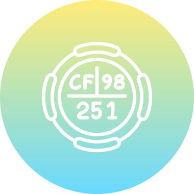 Kaliforniya sembolü, periyodik tablonun kimyasal elementi, vektör simgesi