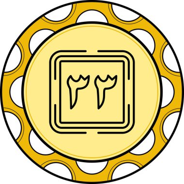 Thirty Three  web icon vector illustration