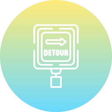 Detour Stili Düz Kullanıcı Arayüzü Özelliği