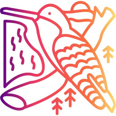 Violet taçlandırılmış Sinekkuşu Dinamik Modern Yaratıcı Vektör Varlığı