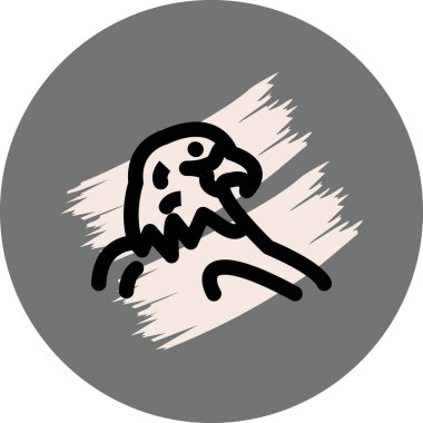 Kartal simgesi vektör illüstrasyon tasarımı