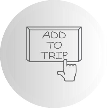 Trip web simgesi vektör illüstrasyonuna ekle