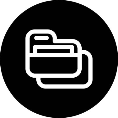 Klasör web simge vektör çizim