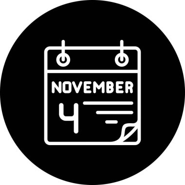 4 Kasım Asgari Düz Kullanıcı Deneyimi Sembolü