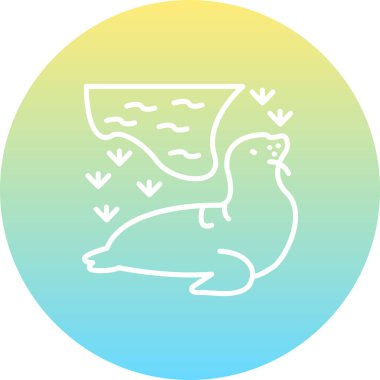 Web simgesi vektör illüstrasyonunu mühürle