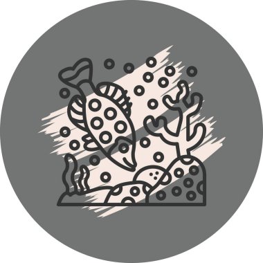 White Crappie web icon vector illustration