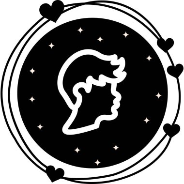 erkek avatar simgesi, vektör illüstrasyonu basit tasarım