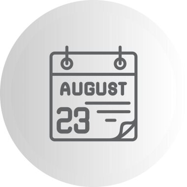 23 Ağustos Profesyonel Asgari Yaratıcı Grafik Nesnesi